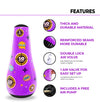 Target Inflatable Punching Bag<br>for kids ages 3-7 years | with free air pu﻿mp(Purple)