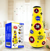 Target Inflatable Punching Bag<br>for kids ages 3-7 years | with free air pu﻿mp(Yellow)